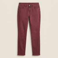 Jeans Burdeo Slim con Push Up y Un Botón en plano