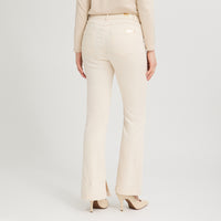 Jeans Flare 3 Botones Amarillo