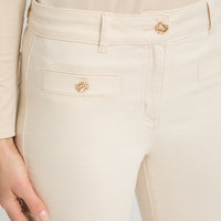 Jeans Flare 3 Botones Amarillo
