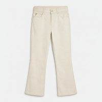 Jeans Flare Beige en plano 