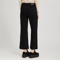 Jeans Culotte un Botón Negro