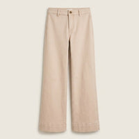 Jeans Culotte un Botón Camel en plano