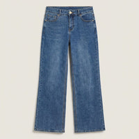 Jeans Wideleg Control de Abdomen Azul en plano
