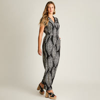 Enterito Negro Wide leg No Elasticado Calce Normal