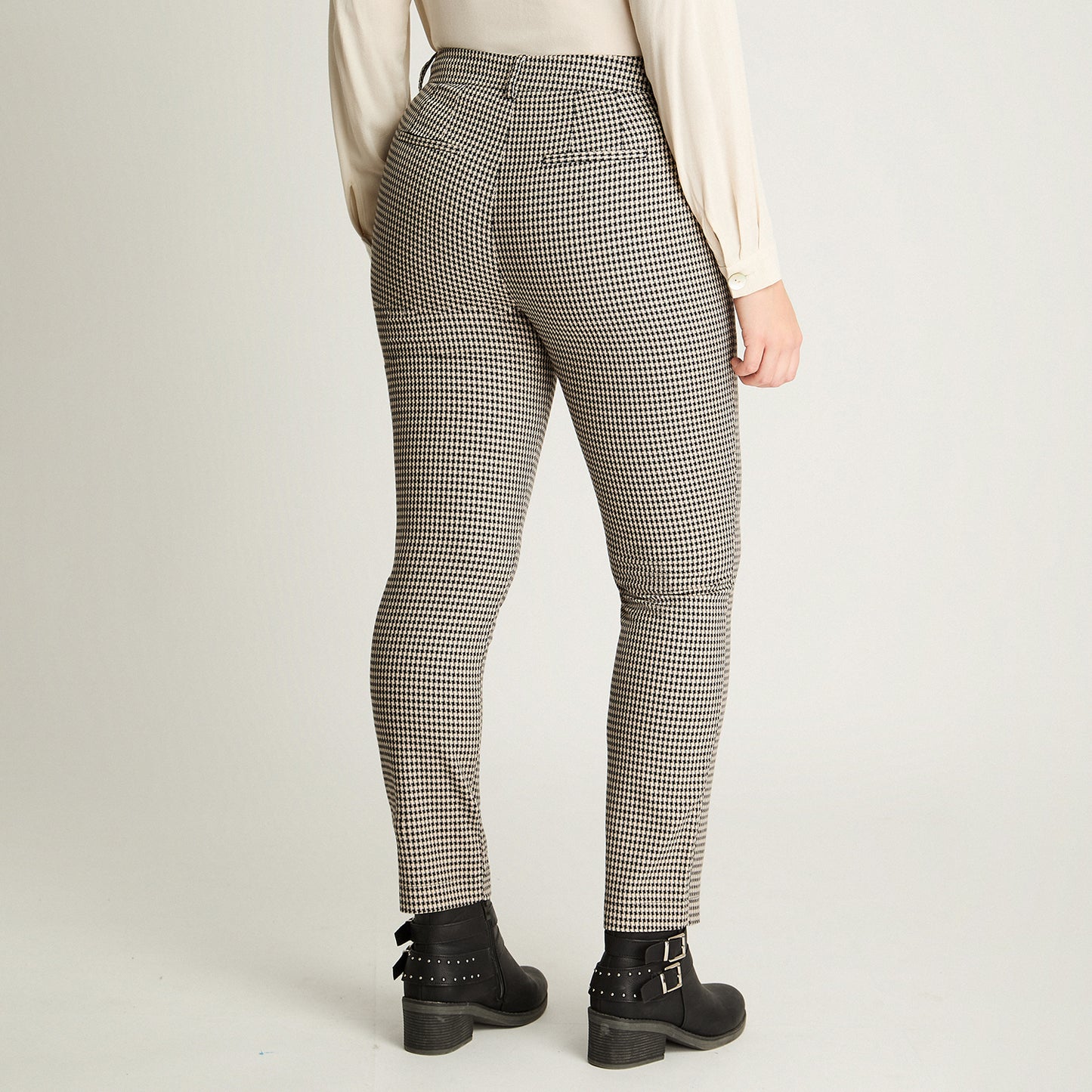 Pantalón Slim Print Crudo Curvi