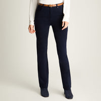 Pantalón De Cotele 5 Bolsillos Con Cinturón Azul