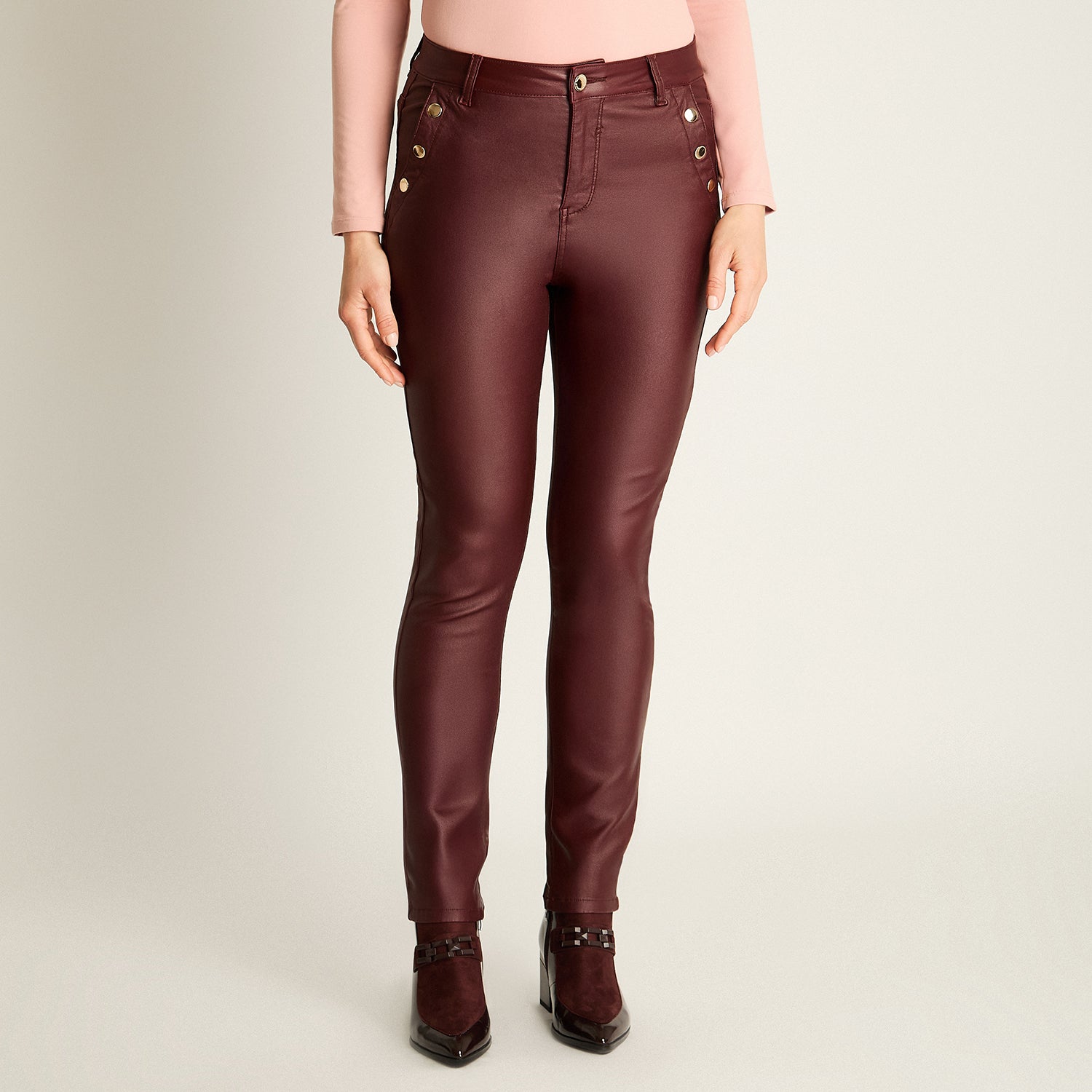 Pantalón Sport Burdeo Corte Slim
