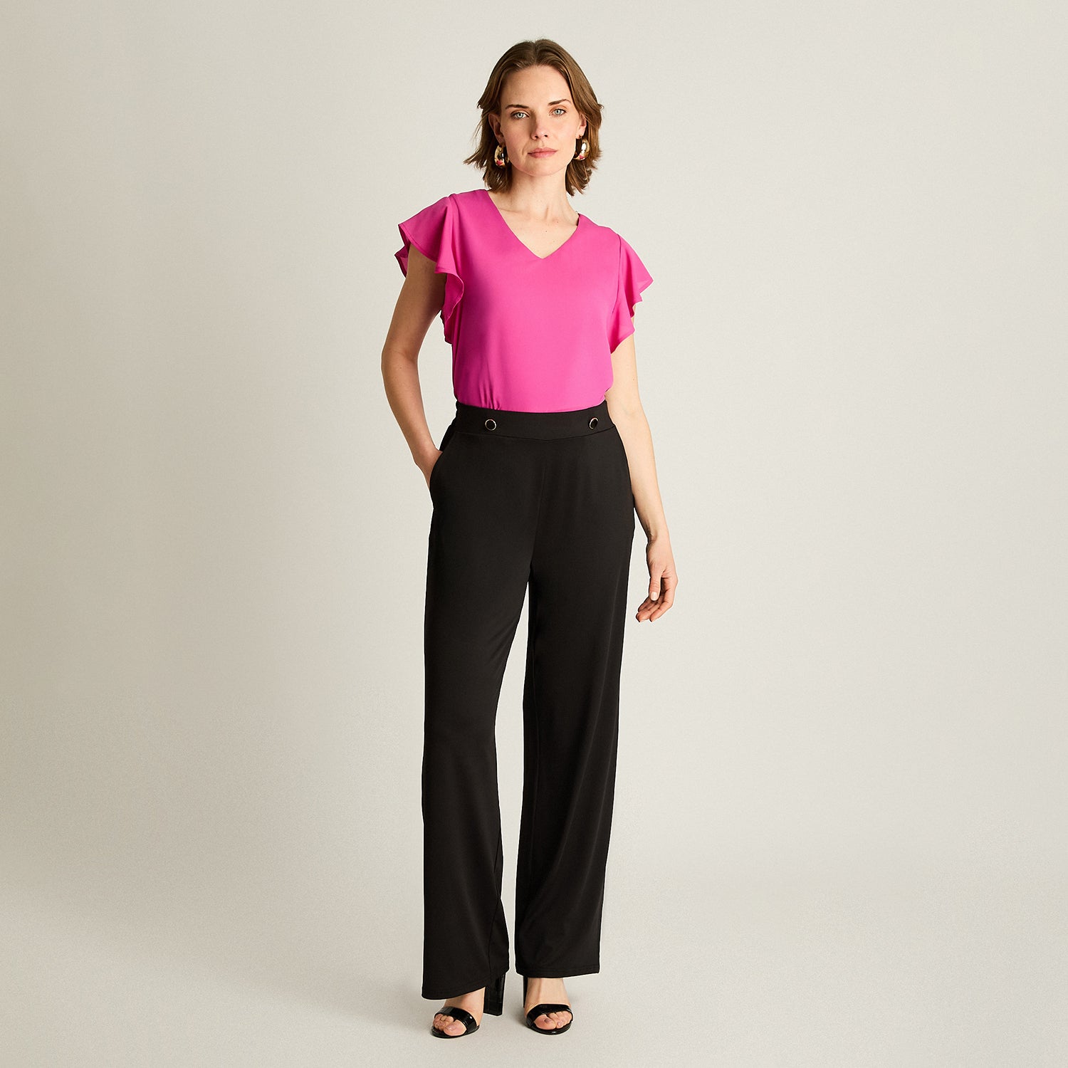 Pantalón Palazzo Casual Negro