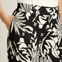 Pantalón Palazzo Casual Crudo Estampado