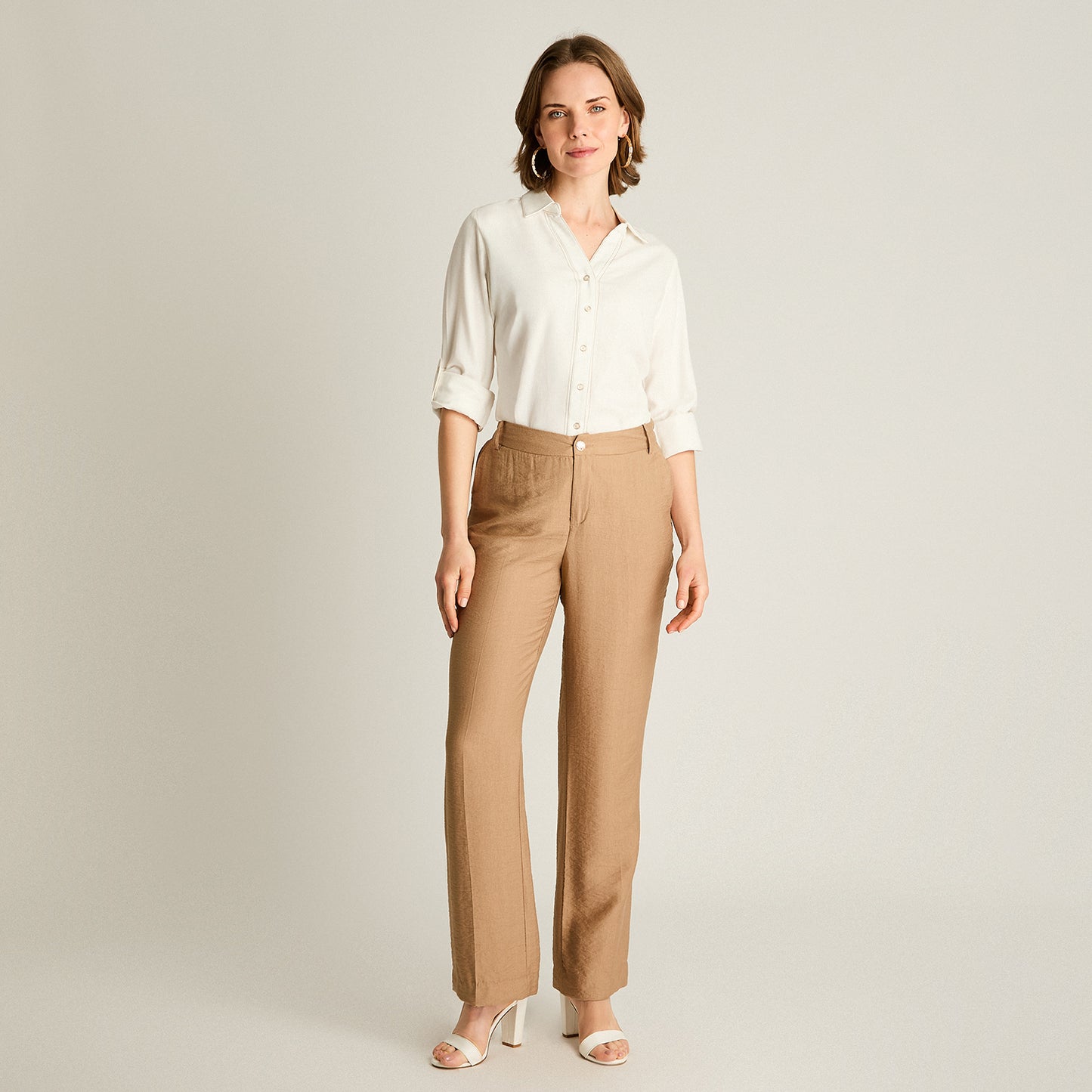 Pantalón Sport Recto Taupe