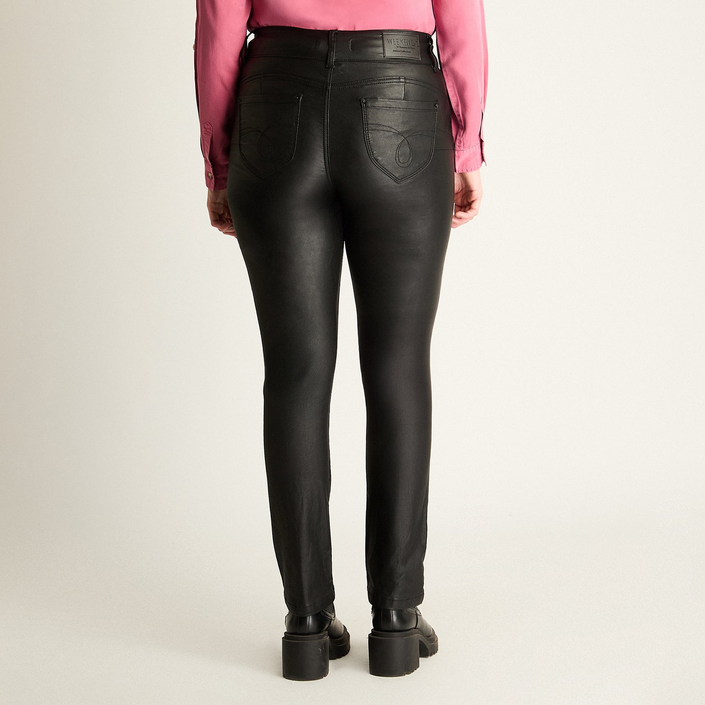 Pantalon Casual Negro Recto
