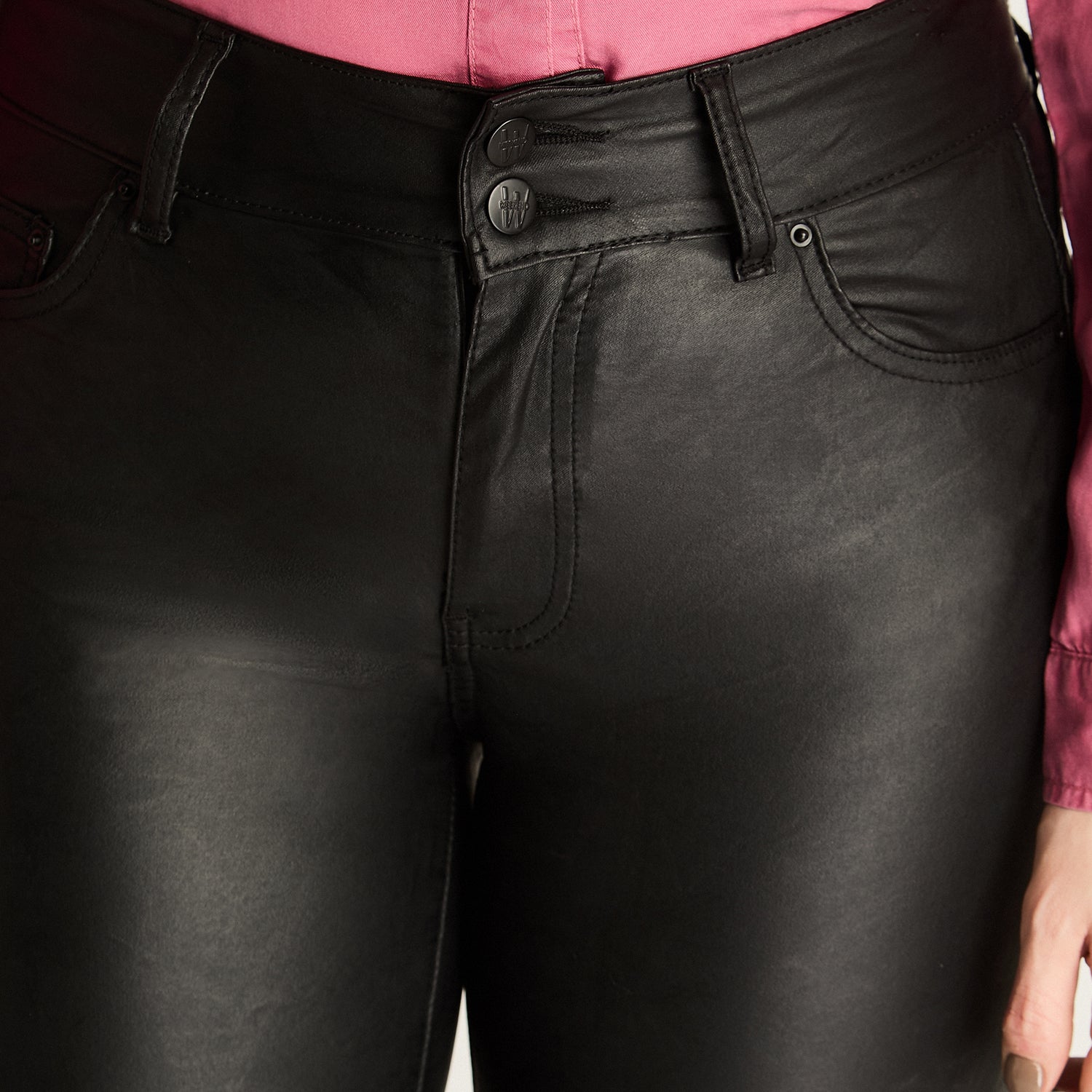 Pantalon Casual Negro Recto