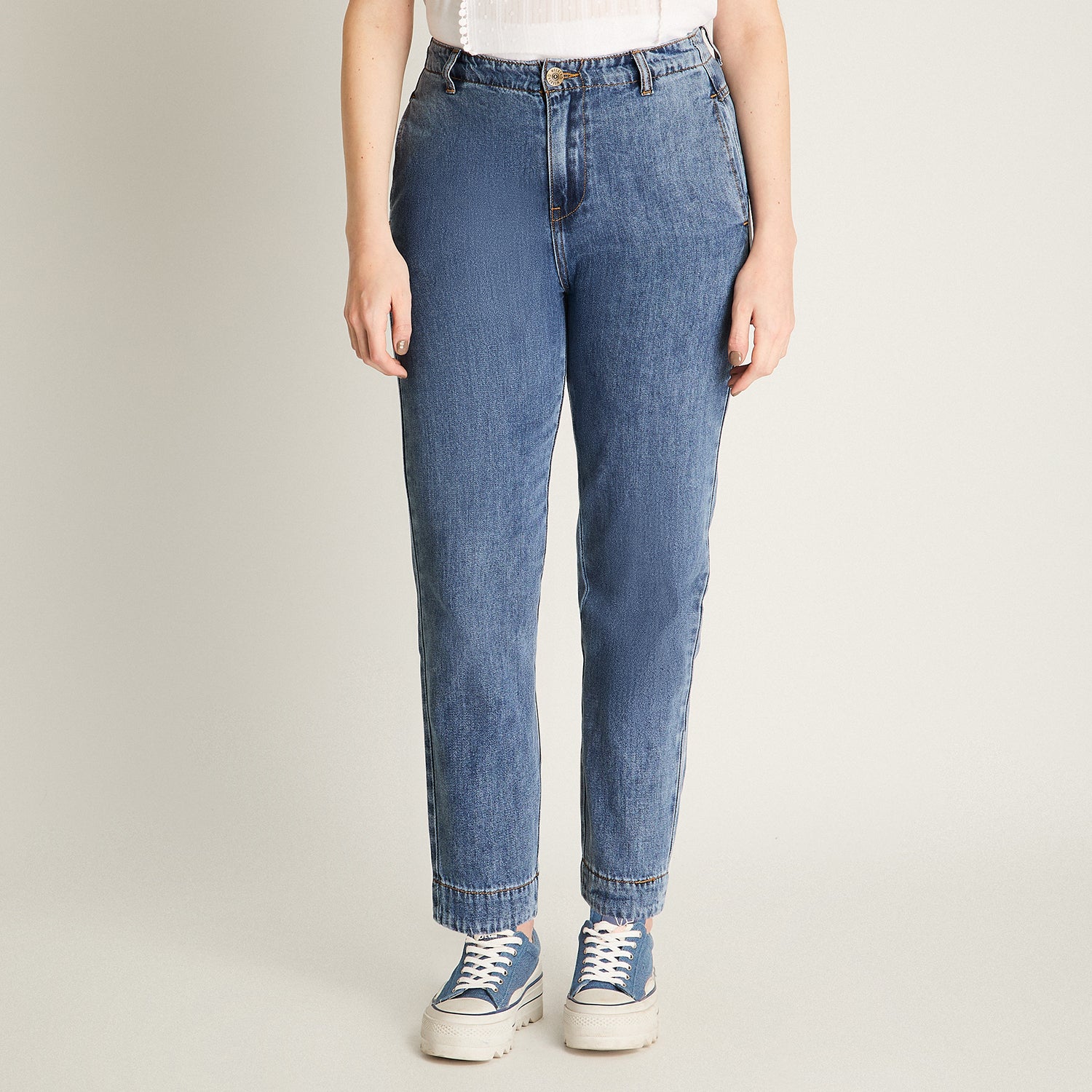 Pantalón Sport Azul de Lyocell
