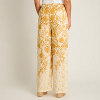 Pantalon Sport Crudo Palazzo No Elasticado Calce Normal