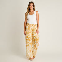 Pantalon Sport Crudo Palazzo No Elasticado Calce Normal
