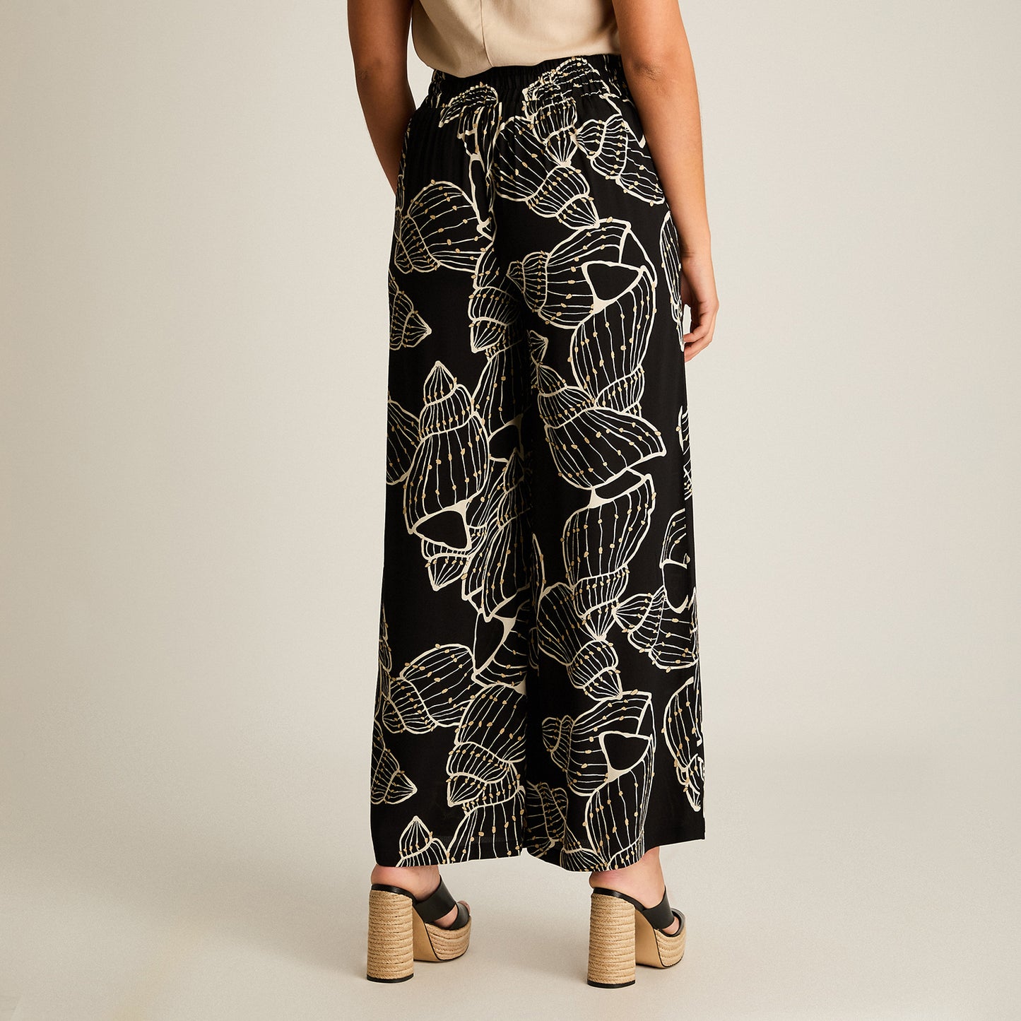 Pantalon Sport Crudo Palazzo No Elasticado Calce Normal