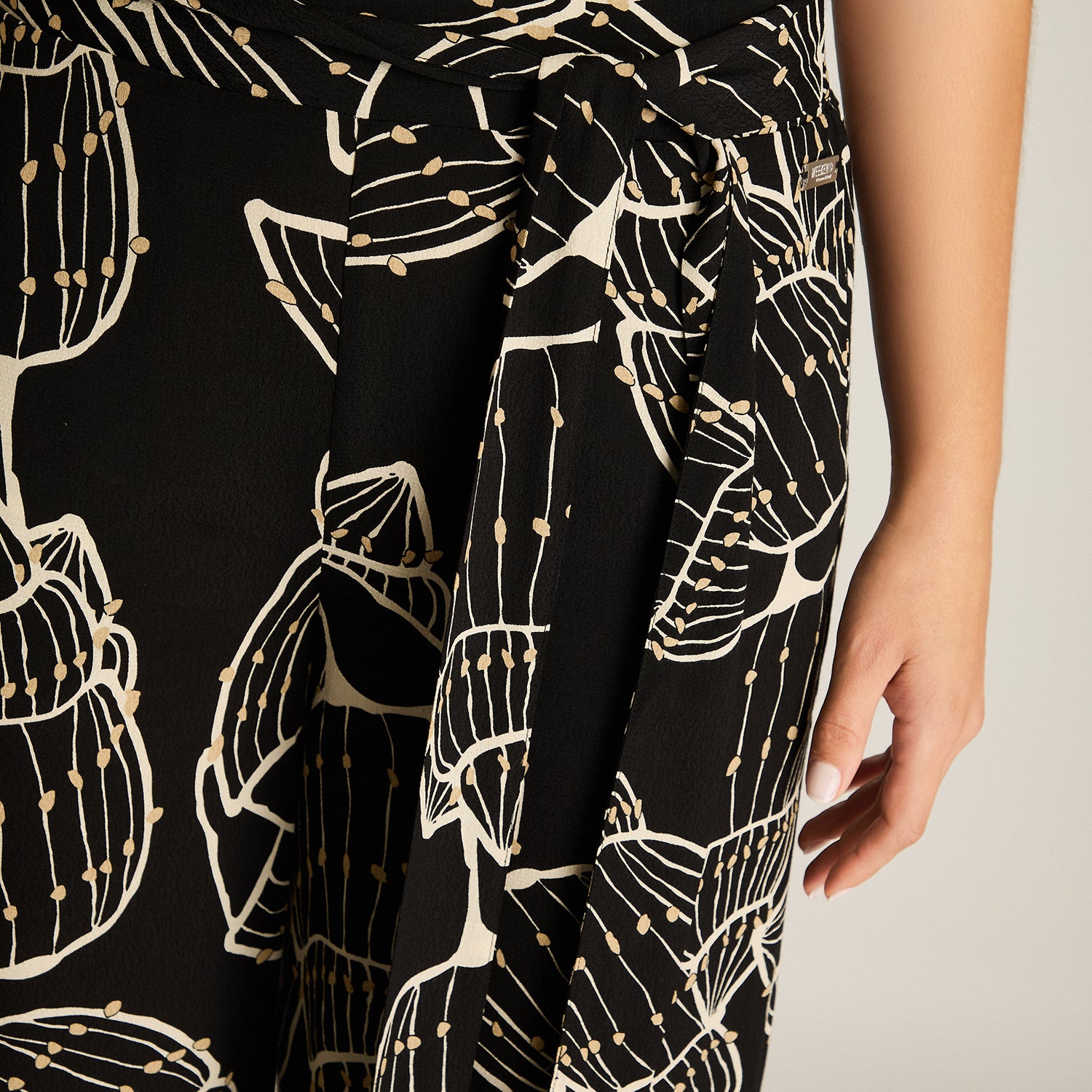 Pantalon Sport Crudo Palazzo No Elasticado Calce Normal