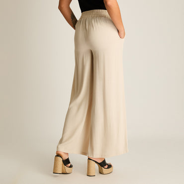 Pantalon Sport Arena Palazzo No Elasticado Calce Normal