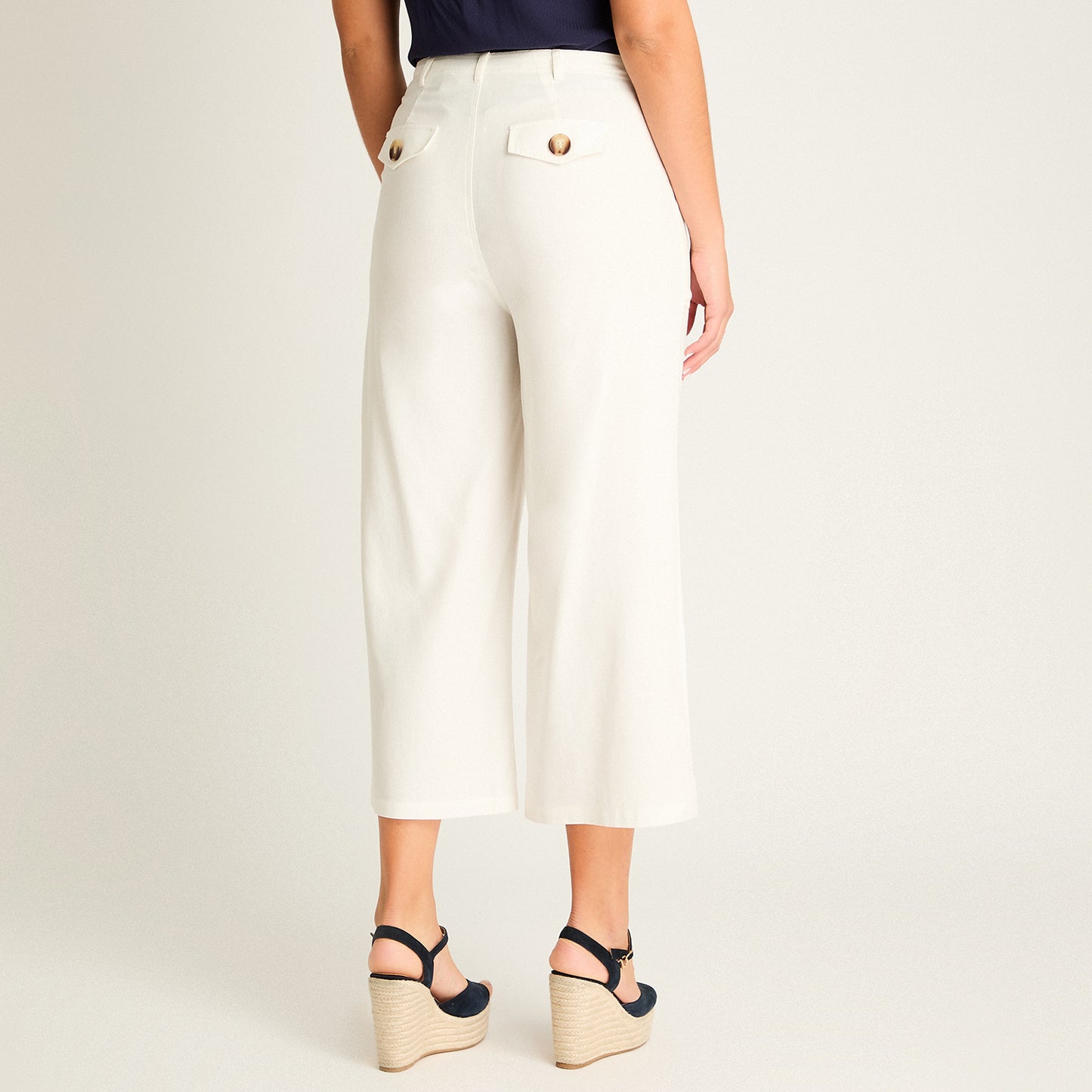 Pantalon Sport Crudo Culotte No Elasticado Calce Normal