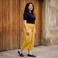 Pantalón Mostaza Culotte No Elasticado Calce Normal lifestyle