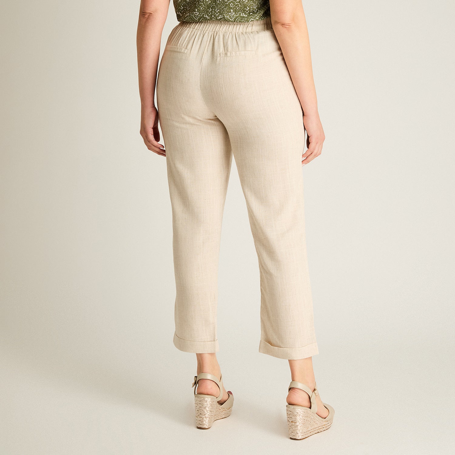 Pantalon Sport Beige Recto No Elasticado Calce Normal