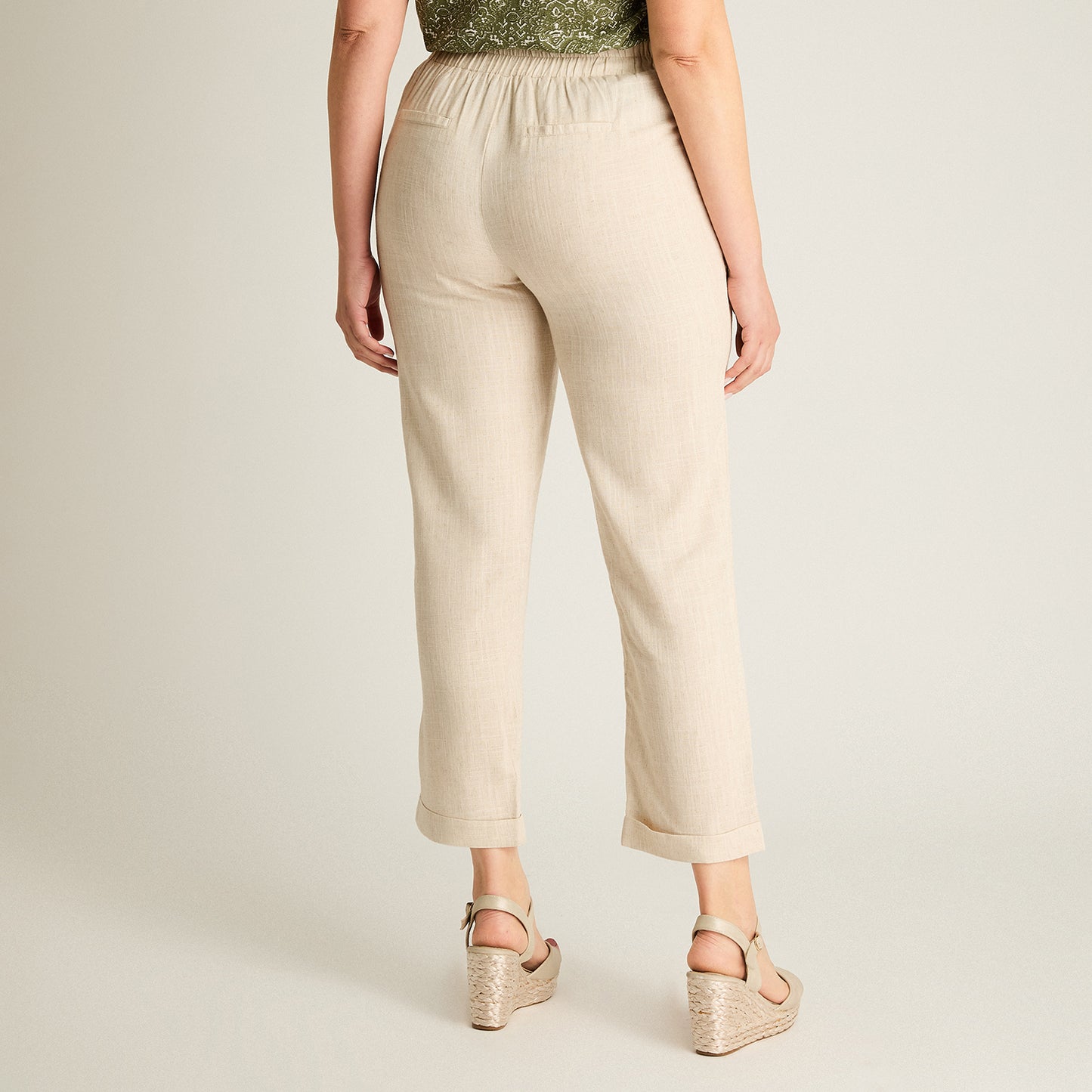 Pantalon Sport Beige Recto No Elasticado Calce Normal