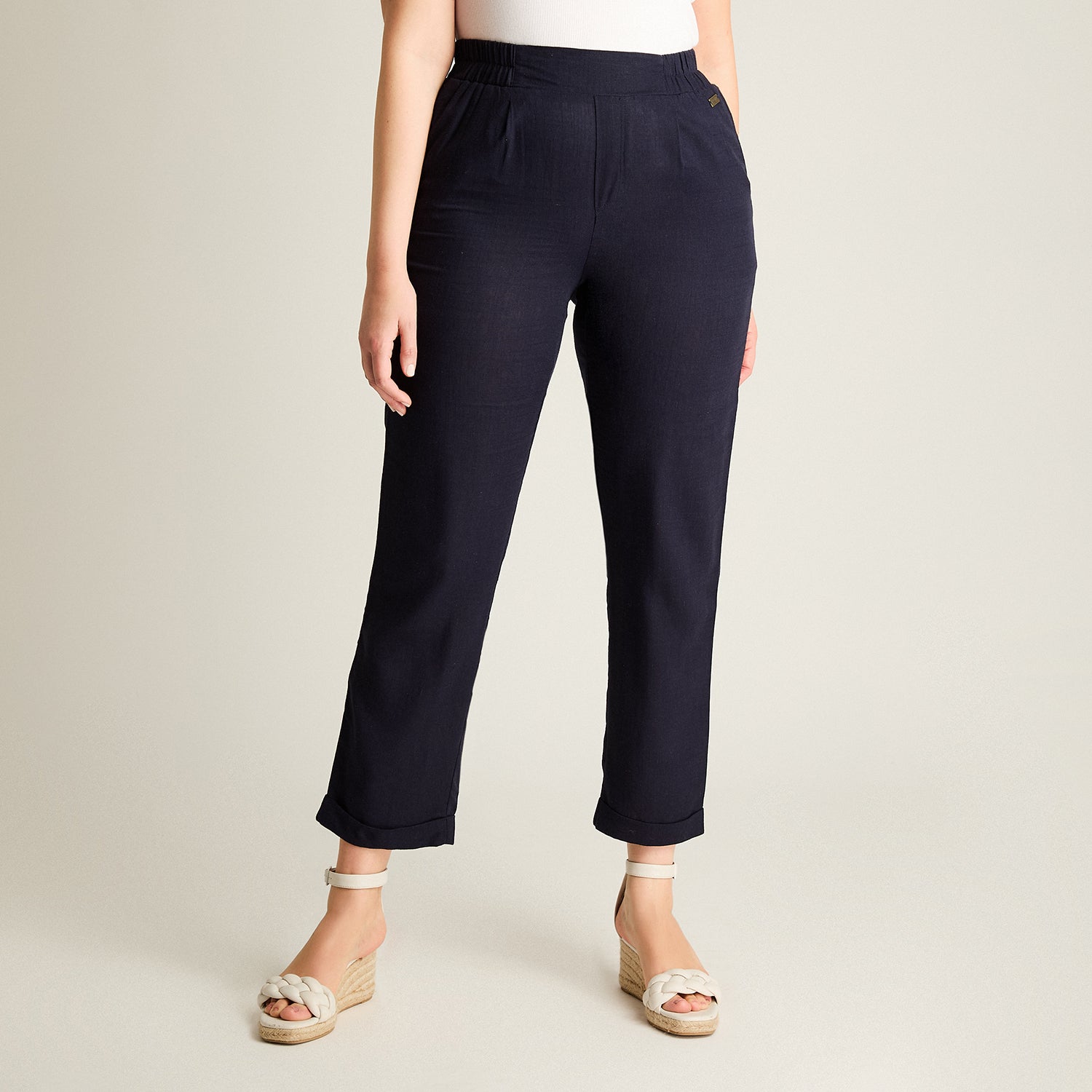 Pantalon Sport Azul Recto No Elasticado Calce Normal