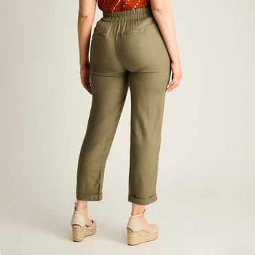 Pantalon Sport Verde Recto No Elasticado Calce Normal