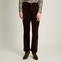 Pantalon Sport Cafe Elasticidad Media Sin Forro Calce Normal Tela Punto