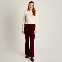 Pantalon Sport Burdeo Elasticidad Media Sin Forro Calce Normal Tela Punto