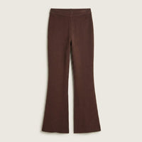 Pantalón Café Flare Tejido en plano