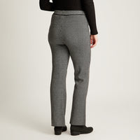 Pantalon Sport Gris Elasticidad Media Sin Forro Calce Normal Tela Tejido