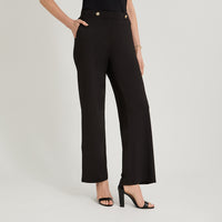 Pantalón Sport Palazzo Polyspandex Negro