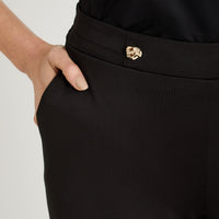 Pantalón Sport Palazzo Polyspandex Negro