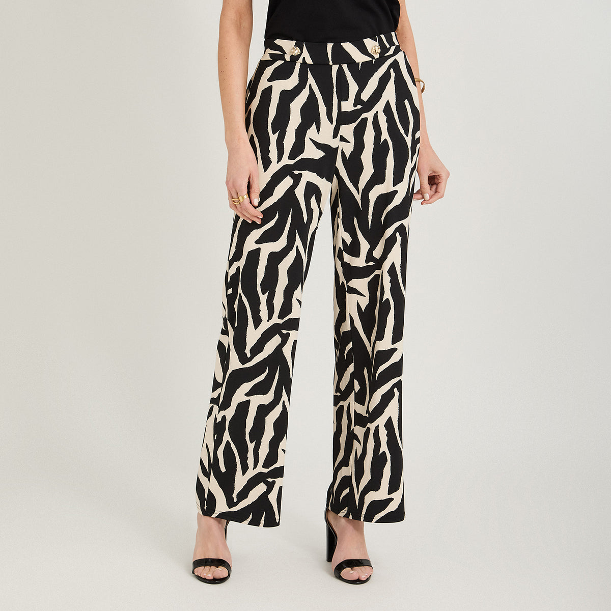Pantalón Sport Palazzo Polyspandex Crudo