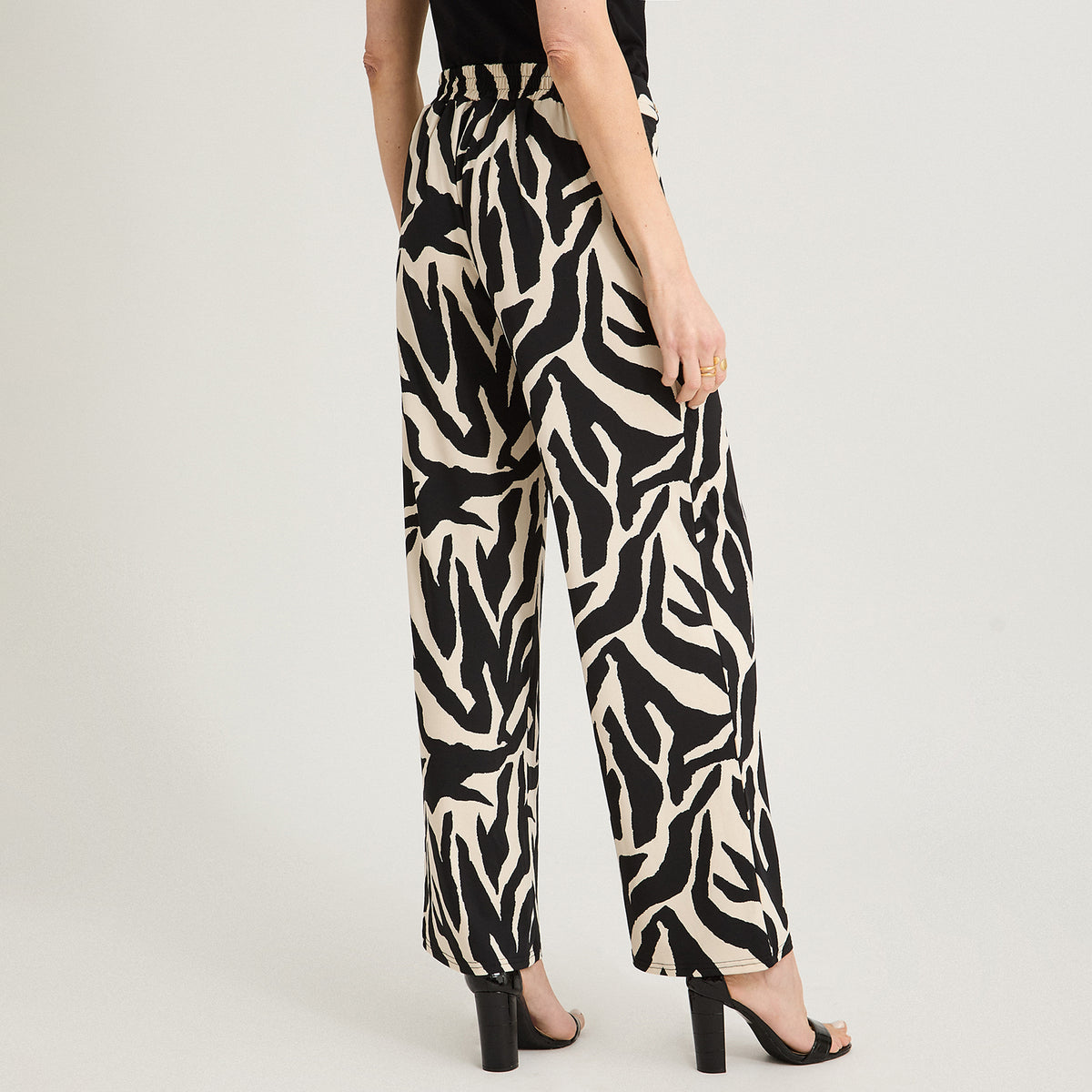 Pantalón Sport Palazzo Polyspandex Crudo