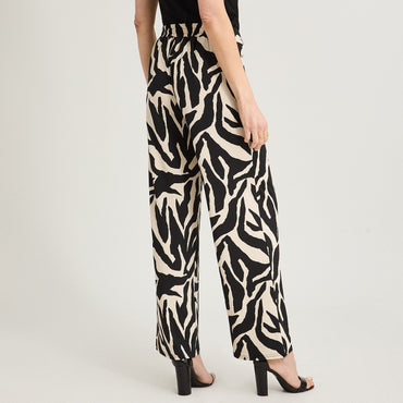 Pantalón Sport Palazzo Polyspandex Crudo