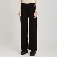 Pantalón Sport Palazzo Pretina Elasticada Negro