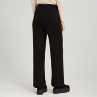 Pantalón Sport Palazzo Pretina Elasticada Negro