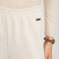 Pantalón Sport Palazzo Pretina Elasticada Beige