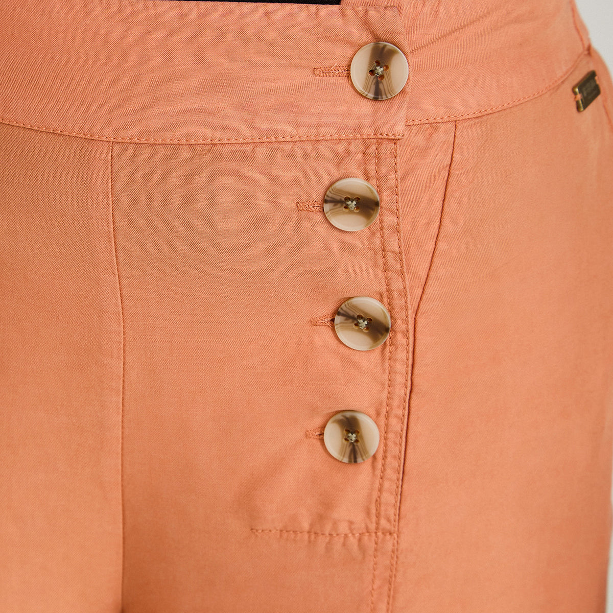 Pantalón Sport Palazzo de Lyocell Café
