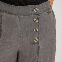 Pantalón Sport Palazzo de Lyocell Gris