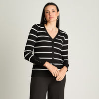 Cardigan Manga Larga Crudo Lorenzo Di Pontti