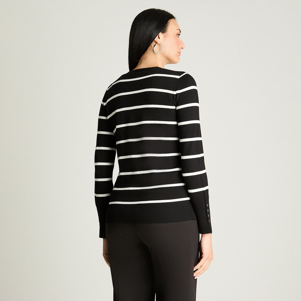 Cardigan Manga Larga Crudo Lorenzo Di Pontti