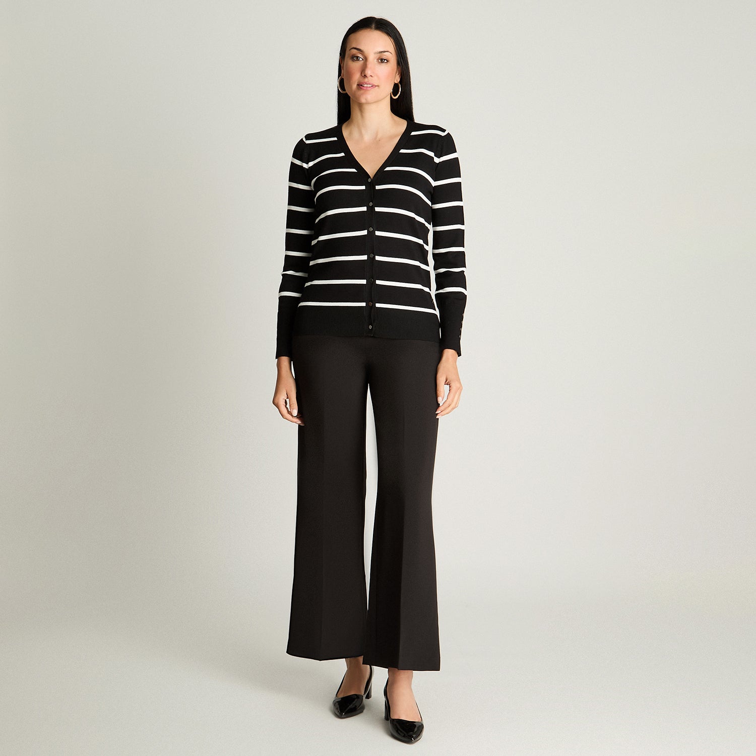 Cardigan Manga Larga Crudo Lorenzo Di Pontti