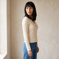 Cardigan Arena con Ribete Contraste lifestyle