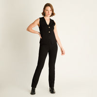 Cardigan Negro sin Mangas