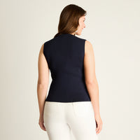 Cardigan Azul sin Mangas