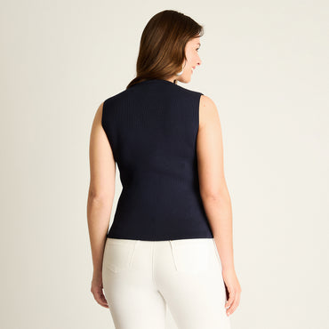 Cardigan Azul sin Mangas