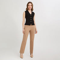 Cardigan sin Mangas Escote V Negro